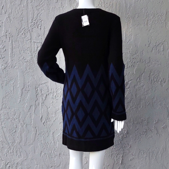 ANN TAYLOR Diamond Jacquard Cardigan Coatigan - Picture 10 of 17